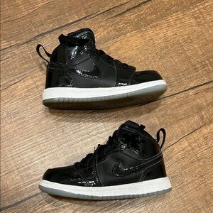 Toddler Kids Jordan 1 Black Dark Concord White Size 8c